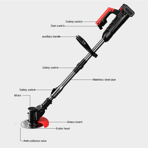 무선 스트링 트리머 3 in 1 무선 잔디 트리머 브러시 커터 전기 잔디 깎는 기계 접이식 리튬 배터리 잔디 커터 - Product Image 4