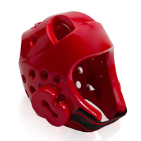 Couvre-chef de boxe avec logo personnalisé unisexe rouge bleu écologique en mousse NBR + PVC EVA Casque de protection du visage pour Taekwondo Autre