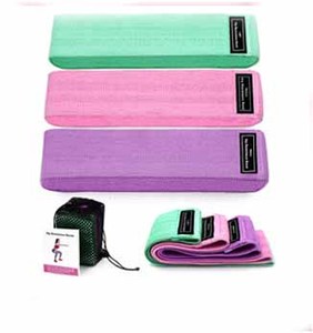 Juego de Bandas de Resistencia para Ejercicio con Logotipo Personalizado, Antideslizantes, 3 Niveles, de Tela, para Glúteos y Cadera, Hechas de Látex - Product Image 3