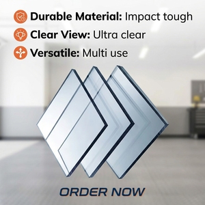 Lámina <span class=keywords><strong>de</strong></span> <span class=keywords><strong>Policarbonato</strong></span> Duradera <span class=keywords><strong>con</strong></span> Recubrimiento Anti-UV <span class=keywords><strong>de</strong></span> 50 m, <span class=keywords><strong>Diseño</strong></span> Moderno para Techos, <span class=keywords><strong>con</strong></span> una Vida Útil <span class=keywords><strong>de</strong></span> 10 Años - Product Image 1