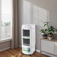 Ventilateur de refroidissement par évaporation AC rechargeable par USB à faible consommation d'énergie 100W silencieux avec télécommande et réservoir d'eau amovible de 20L