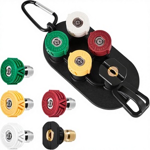 Set di 5 Ugelli per <span class=keywords><strong>Idropulitrice</strong></span> con Attacco Rapido da 1/4 di Pollice, 4000 PSI, Multi-Grado con Supporto - <span class=keywords><strong>Accessori</strong></span> per Idropulitrici - Product Image 1