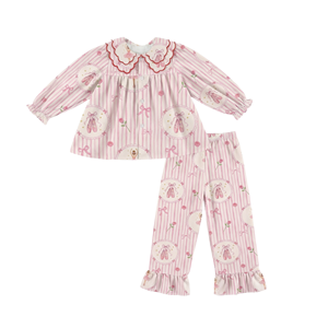 Puresun <span class=keywords><strong>Pigiama</strong></span> Estivo per Bambine in Cotone 100% Organico, Camicia da Notte <span class=keywords><strong>con</strong></span> <span class=keywords><strong>Bottoni</strong></span> e Stampa Personalizzata, Basso MOQ - Product Image 3