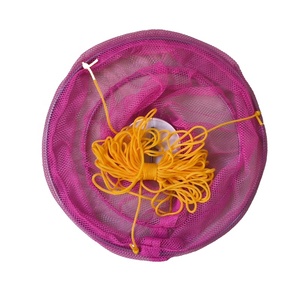 Kleurrijke Draagbare Vissen Drop <span class=keywords><strong>Net</strong></span> Casting Krab Trap <span class=keywords><strong>Net</strong></span> Kids Krab Drop <span class=keywords><strong>Net</strong></span> Twin Ring Met Mesh Aas Zak Voor Stranden Harbours - Product Image 4