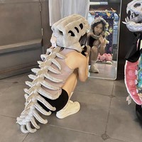 Çok Satan İnternet Fenomeni Çin Dinozor Parkı İskelet Başlığı Cosplay Yetişkin Çocuk Oyuncak Bebek Plastik Oyuncaklar 14 Yaş ve Üzeri