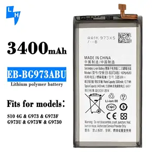 Batería de teléfono original para Samsung GALAXY S10 Galaxy S10 X S10X, G9730, 3400mAh, 1, 2, 2, 1, 2, 2, 1, 2, 2, 1, 2, 2, 1, 2