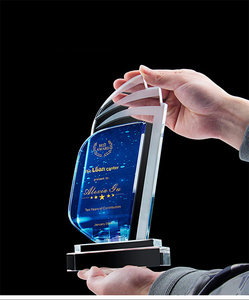 Trophée en cristal de voilier 3D K9 coloré, fait main, nouveau design, souvenir tendance, récompense personnalisée <span class=keywords><strong>ABAN</strong></span> CRYSTAL 2025 - Product Image 5