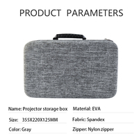 Étui de protection rigide en EVA imperméable pour projecteur, système de cinéma maison et utilisation en voyage