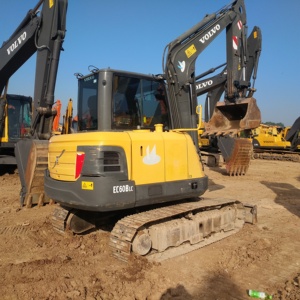 Miniexcavadora Usada VOLVO EC60BLC de 6 Toneladas, Excavadoras de Segunda Mano VOLVO EC55B EC60C EC60D EC130W EC140 en Stock para la Venta en Shanghái - Product Image 1