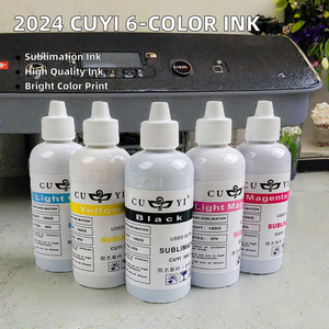 2024 CUYI for <b>Sublimation</b> for 100ml 6 Colors Heat Transfer Printing for Inkjet Printer Colorful High Quality China/ - Product Image 2