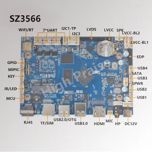Rockchip Rk3588-لوحة أم تعمل بنظام أندرويد 12, يُركب على لوحة LVDS Vbyone 8K SIM RS232