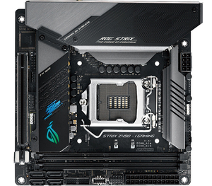 เมนบอร์ด STRIX Z490-I GAMING สำหรับเมนบอร์ดสำหรับพีเอฟเซนส์ มินิ ยูเอสบีการ์ดจัดเก็บข้อมูลซ็อกเก็ตแรมซีพียู - Product Image 2