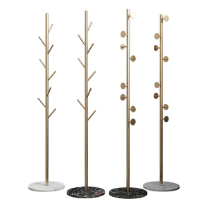 <span class=keywords><strong>Perchero</strong></span> metálico de lujo para entrada de árbol, estante de acero inoxidable moderno, fabricación - Product Image 1
