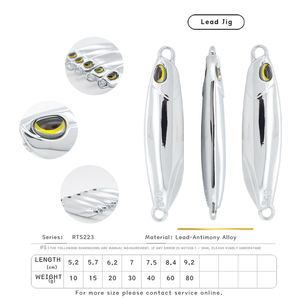 RTS223-fat miroir galvanoplastie placage Chrome métal gabarit chromage métal coulé gabarit leurre en alliage de zinc <span class=keywords><strong>Spinner</strong></span> triple crochet <span class=keywords><strong>DUO</strong></span> - Product Image 2