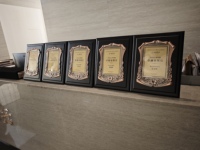 Médailles en bois plaqué sur mesure, plaques d'honneur, finition imitation noyer, impression UV, thème amour, récompenses commémoratives