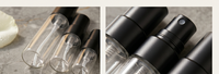 Flacon de parfum portable 2ml 3ml 5ml 10ml en verre avec capuchon UV argenté, doré ou noir, tube pulvérisateur de poche avec pompe à brume, atomiseur de parfum