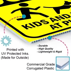ป้ายโฆษณาสำหรับกลางแจ้งแบบพิมพ์ UV ขนาด 18*24 นิ้ว ผลิตตามสั่ง วัสดุแผ่นพลาสติก PP PE PC หนา 5 มม. กันน้ำ พร้อมบริการตัดขนาด 4 มม. - Product Image 4