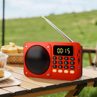 Lecteur MP3 Gurbani portable avec batterie 1200 mAh, recharge USB-C, haut-parleur Coran/Bible, nouveau modèle, petite radio d'urgence pour l'extérieur