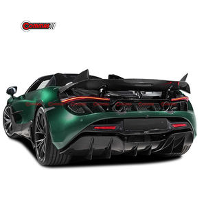 ชุดกันชนหลังคาร์บอนไฟเบอร์สำหรับ Mclaren 720S แบบ Top-car พร้อมลิ้นดิฟฟิวเซอร์หลัง อะไหล่รถยนต์ - Product Image 6