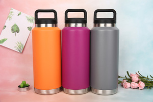 Gobelet d'eau 36oz isolé sous vide bouteille d'eau de sport couvercle large bouche - Product Image 6