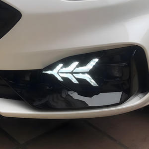 Pour <span class=keywords><strong>Ford</strong></span> Focus 2018-2020 <span class=keywords><strong>pare</strong></span>-chocs <span class=keywords><strong>avant</strong></span> mise à niveau LED feux diurnes assemblage Plug and Play outil voiture accessoires - Product Image 2