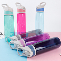 Bouteille d'eau en plastique à bec verseur, 800 ml / 27 oz