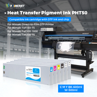 Cartouche d'encre compatible PHT50 à puce unique, encre pigmentée DTF pour imprimante de transfert thermique Mimaki TxF150-75 TxF300-75 TxF300-1600