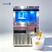 Machine à glace pilée Carlos de qualité supérieure, encastrable, avec boîtier en acier inoxydable, pour restaurants japonais