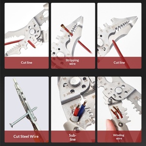 Key plate <b>wire</b> stripping pliers industrial grade 7 inch multi-function <b>wire</b> splitting <b>wire</b> drawing <b>wire</b> winding peeling <b>wire</b> - Product Image 3