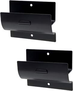 Lot de 2 crochets et rails pour <span class=keywords><strong>échelle</strong></span> murale et <span class=keywords><strong>brouette</strong></span> en acier noir mat - Product Image 1