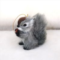 Pendentif de décoration de Noël en peluche, petit écureuil mignon, cadeaux de Noël, décorations de fête à domicile