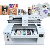 Impresora UV Plana A2+ 6050, Máquina de Impresión Digital de Inyección de Tinta UV, Impresora para Vidrio, Cerámica y Carcasas de Teléfono