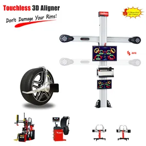 Powerful rolling compensation measurement 4 wheel aligner tire alignment for workshop