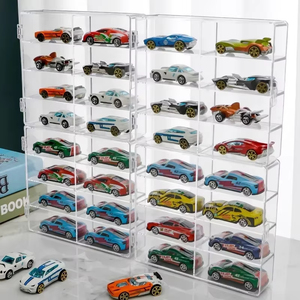 <span class=keywords><strong>Caja</strong></span> Exhibidora de Acrílico <span class=keywords><strong>para</strong></span> Autos a Escala 1:64 <span class=keywords><strong>para</strong></span> Modelos de Juguete <span class=keywords><strong>Hot</strong></span> <span class=keywords><strong>Wheels</strong></span>, Estante de 8 Compartimentos a Prueba de Polvo, Cajas de Almacenamiento Apilables y Transparentes <span class=keywords><strong>para</strong></span> Coches - Product Image 5