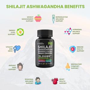 Private Label Shilajit Capsules Customizable Hot Sale for <strong>Health</strong> Stores &amp; <strong>Distributors</strong> Himalayan Shilajit Resin Capsules - Product Image 2