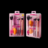 Petite boîte d'emballage pliable personnalisée en PET/PVC, écologique, double face, avec gaufrage et dorure à chaud, taille sur mesure