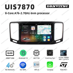 Système de navigation automobile Android UIS 7870 2K avec écran, CarPlay, autoradio 2 DIN pour Volkswagen VW <span class=keywords><strong>Sharan</strong></span> 2012-2018 - Product Image 2