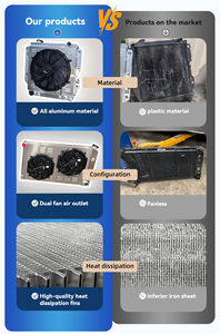 Relais de ventilateur de carénage de radiateur en aluminium à 4 rangées pour <span class=keywords><strong>Ford</strong></span> <span class=keywords><strong>Mustang</strong></span> Falcon Mercury Comet <span class=keywords><strong>1963</strong></span> ~ 66 - Product Image 2
