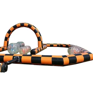 IFUNWOD Children's Amusement Customized Inflatable Car Track For Various Dodgem Bumper Cars