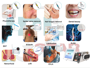 อุปกรณ์เลเซอร์ไดโอด4-in-1 47W สำหรับ980nm และ1470สำหรับการกำจัดรอยเลือดสีแดง/กายภาพบำบัด/พลอยเทีย<span class=keywords><strong>ม</strong></span>/ไลโปไลซิส - Product Image 3
