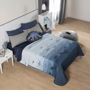 Ensemble de housse de couette double Vianney Dinosaur, 100% polyester, literie matelassée pour usage domestique - Product Image 3