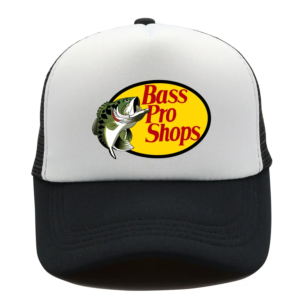 Summer Bass Pro Fishing Baseball Caps Shop Men Women Mesh Trucker Cap Men's Adjustable Dustin Cap