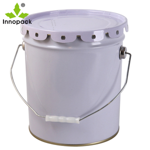 Promotion 20L seau en métal personnalisé imprimé fer blanc avec couvercle et poignée matériau respectueux de l'environnement - Product Image 3