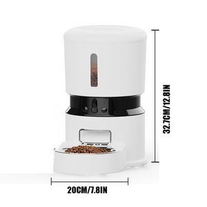 Hot Sell 5G WiFi APP Automatic <b>Cat</b> Feeder With <b>Camera</b> Smart <b>Cat</b> Food Dispenser with Freshness Preservation Timed Pet Feeder OEM - Product Image 4