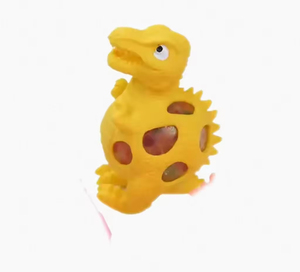 Jincan Cute <b>Silicone</b> Dinosaur Ball Toy Anti-Stress Mesh <b>Bead</b> Squishy Squeezed Toys for Kids for Boys and Girls - Product Image 2