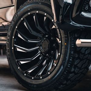 Jantes tout-terrain en alliage coulé robustes 17-20x9.0 ET0 6x139.7 avec rainures antidérapantes pour Hilux Tacoma Ranger Prado - Product Image 4