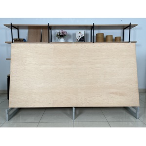 Contreplaqué plaqué en érable à surface plane - Contreplaqué plaqué en bois de caoutchouc et eucalyptus à découpe rotative, double face, pour décoration - Product Image 1