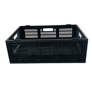 Panier pliable en maille pour livraison du dernier kilomètre, bac <span class=keywords><strong>de</strong></span> rangement en plastique empilable, léger (<1 kg) avec poignées <span class=keywords><strong>de</strong></span> transport pour livreurs - Product Image 3