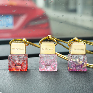 10ml boş asılı araba hava spreyi şişe parfüm difüzör şişeleri uçucu yağ aromaterapi koku kolye cam şişe - Product Image 1