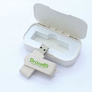 Set de Memorias USB Biodegradables de Paja de Trigo - Almacenamiento Ecológico para Empresas con Opciones de Logotipo Personalizado - Product Image 4